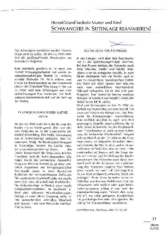 Vorschauseite 1: Schwangere in Seitenlage reanimieren!