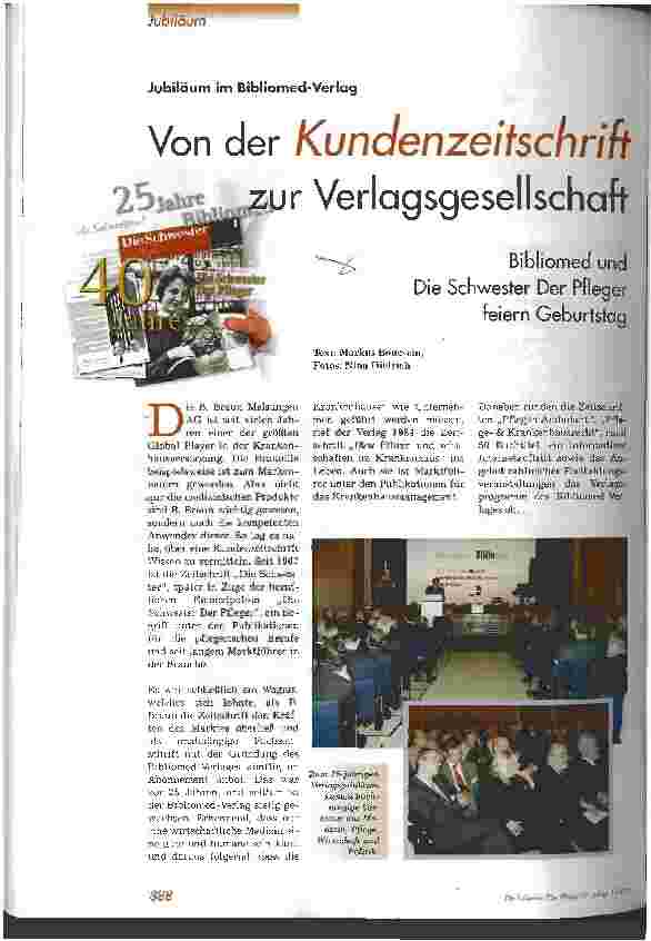Vorschauseite 1: Von der Kundenzeitschrift zur Verlagsgesellschaft