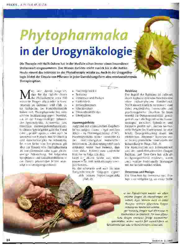 Vorschauseite 1: Phytopharmaka in der Urogynäkologie