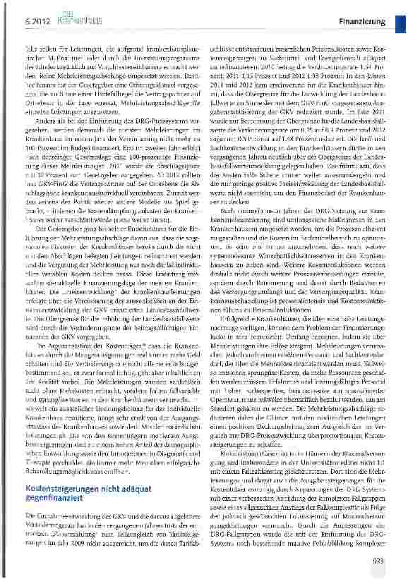 Vorschauseite 2: Kostendämpfung durch Mehr leistungsabschläge