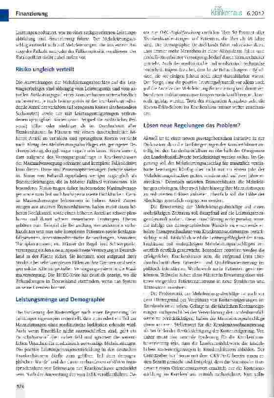 Vorschauseite 3: Kostendämpfung durch Mehr leistungsabschläge