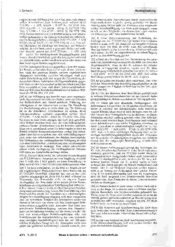 Vorschauseite 2: Arbeitskampf - suspendierende Betriebsstilllegung - Entgeltfortzahlung