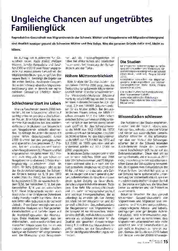 Vorschauseite 1: Ungleiche Chancen auf ungetrübtes Familienglück