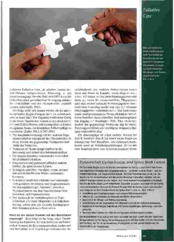 Vorschauseite 2: Soziale Arbeit im mobilen Palliativteam