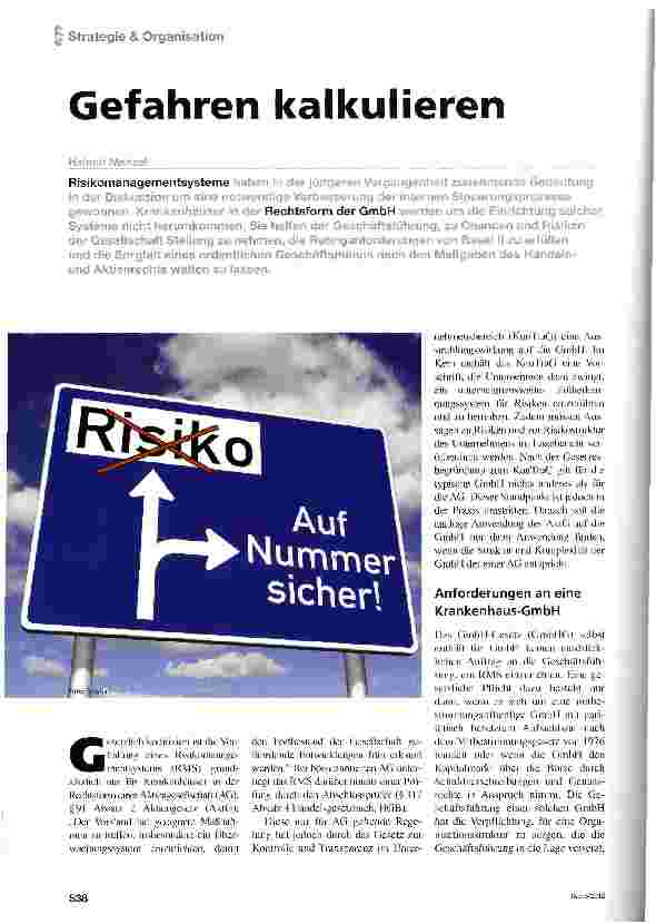 Vorschauseite 1: Gefahren kalkulieren