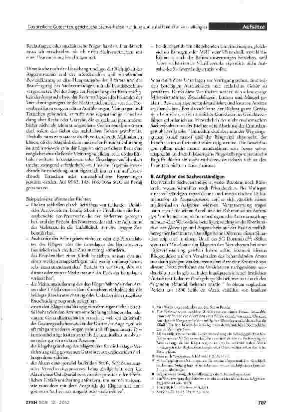 Vorschauseite 2: Das ärztliche Gutachten: gerichtliche Sachverhaltsermittlung und gutachterliche Feststellungen