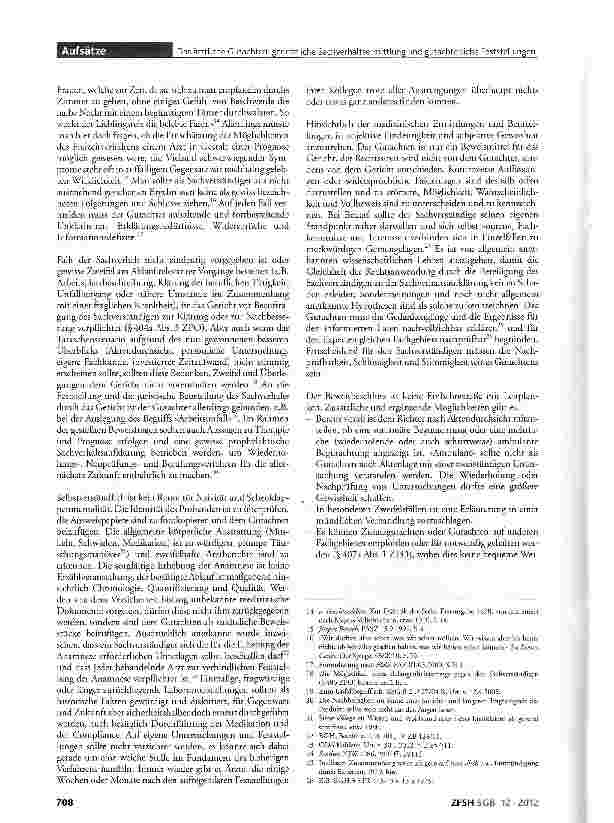 Vorschauseite 3: Das ärztliche Gutachten: gerichtliche Sachverhaltsermittlung und gutachterliche Feststellungen