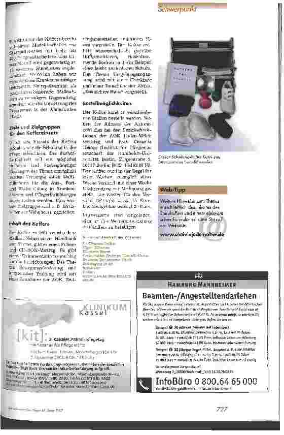 Vorschauseite 2: Schulungskoffer Sturzprävention