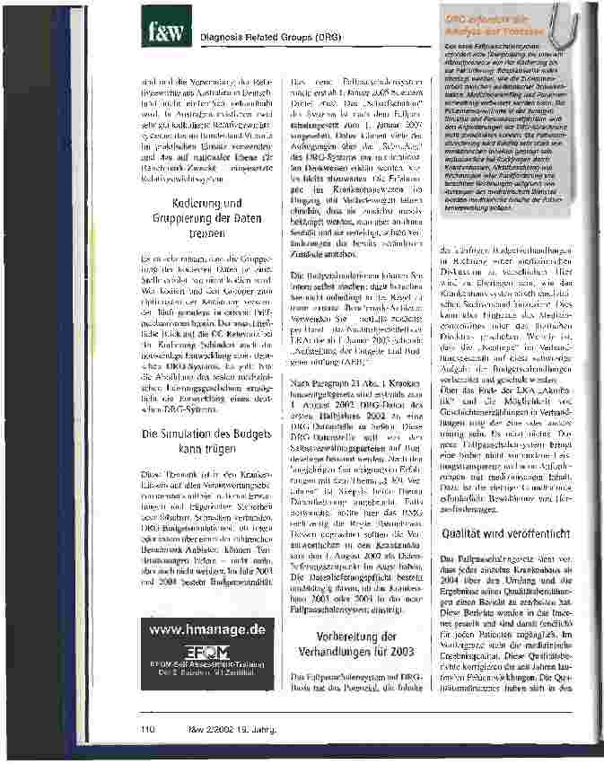 Vorschauseite 3: Das DRG-System kommt: Was ist zu tun? Ein Handlungsleitfaden