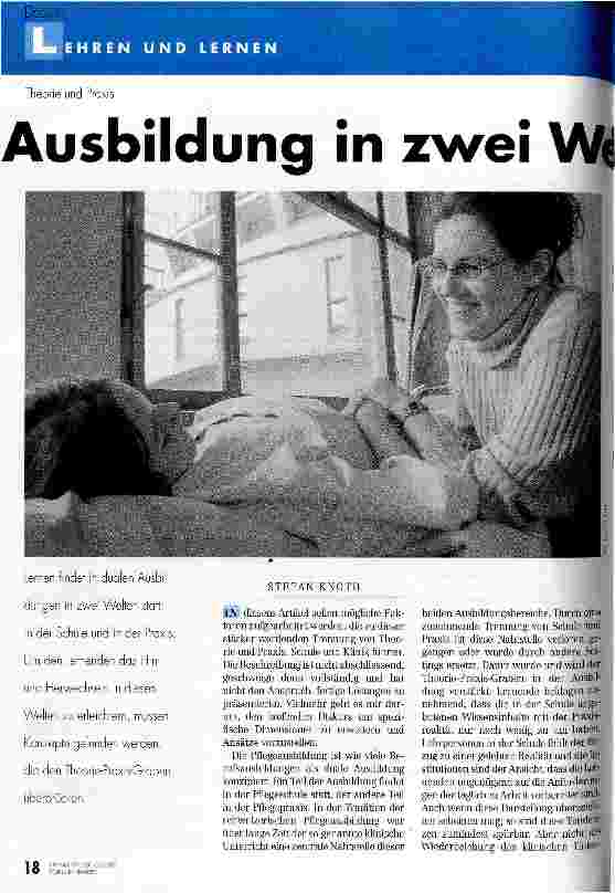 Vorschauseite 1: Ausbildung in zwei Welten?
