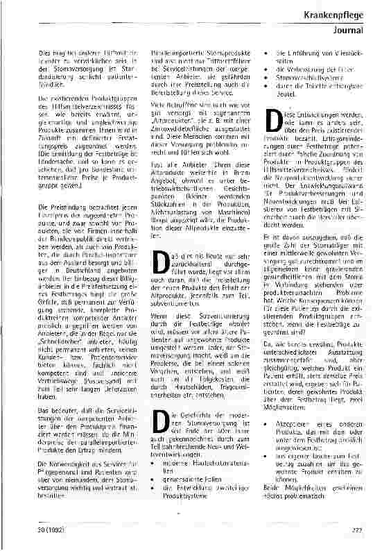 Vorschauseite 2: Problematik der Zuordnung von Stomaversorgungsprodukten in Festbetragsgruppen