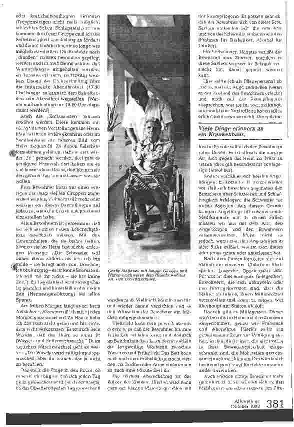 Vorschauseite 3: Der Alltag einer Heimbewohnerin
