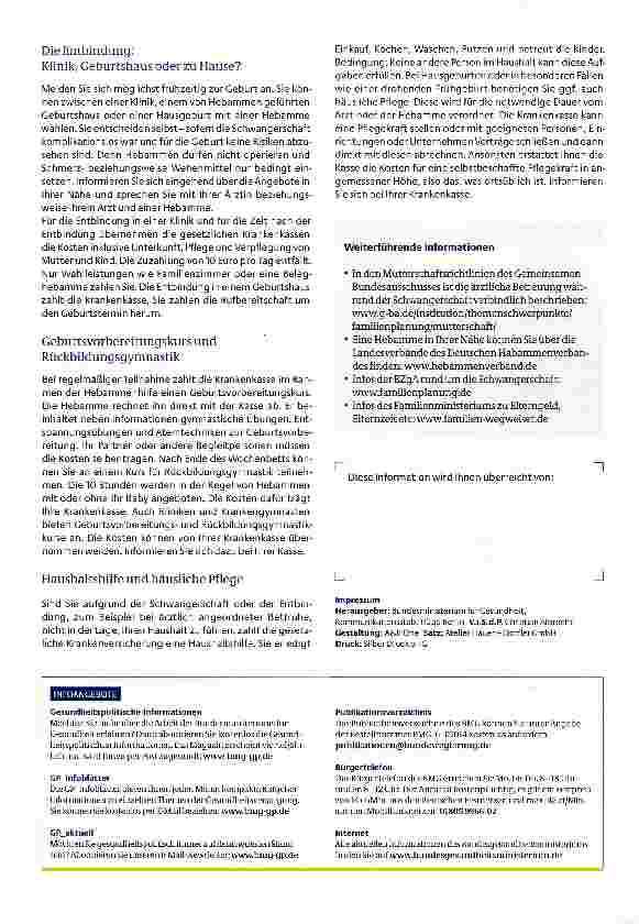 Vorschauseite 2: Schwangerschaft und Geburt