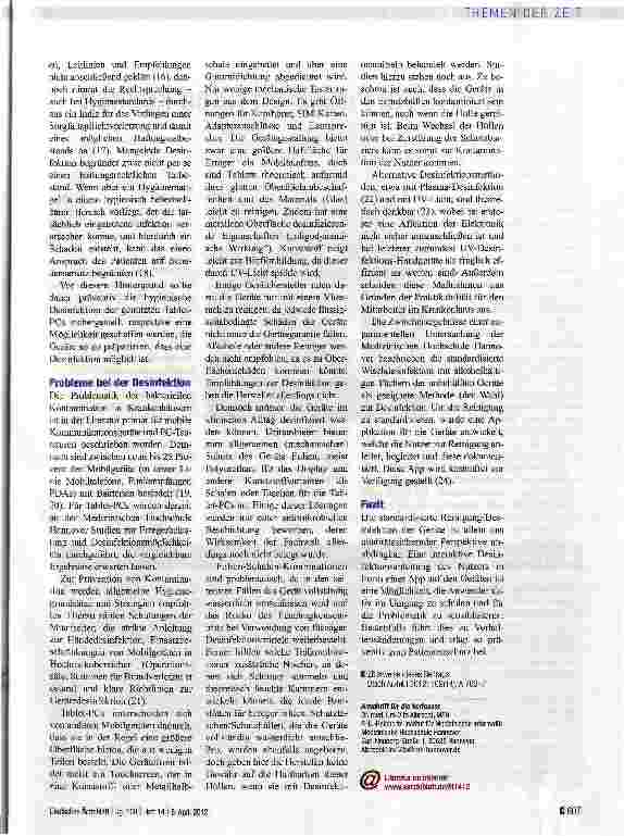 Vorschauseite 2: Hygienische Aspekte beachten
