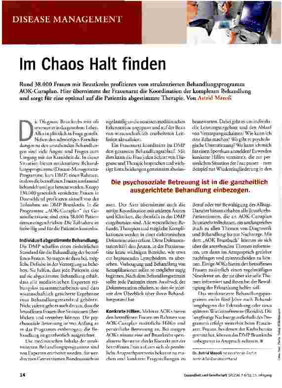 Vorschauseite 1: Im Chaos Halt finden