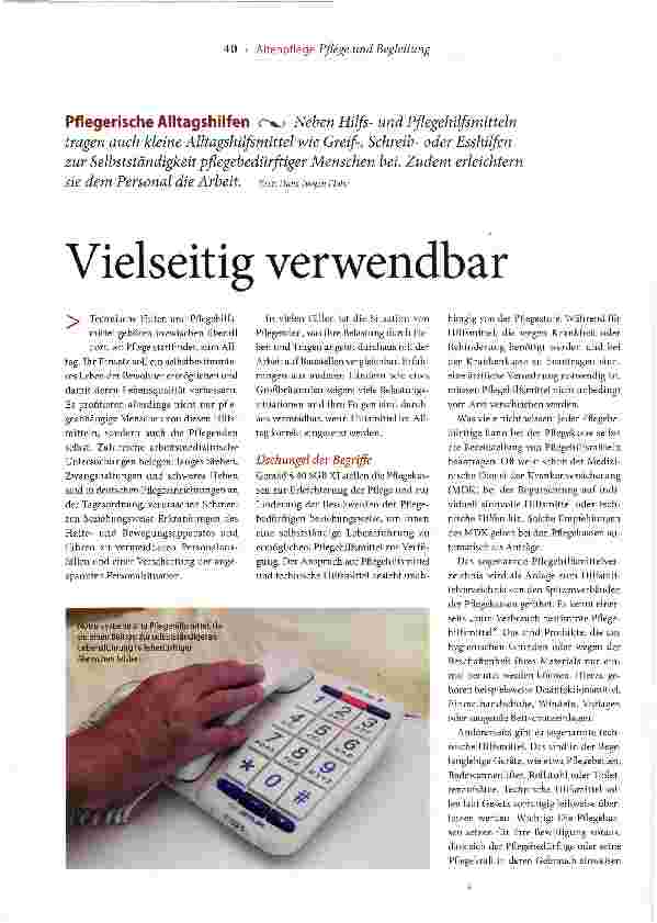 Vorschauseite 1: Vielseitig verwendbar