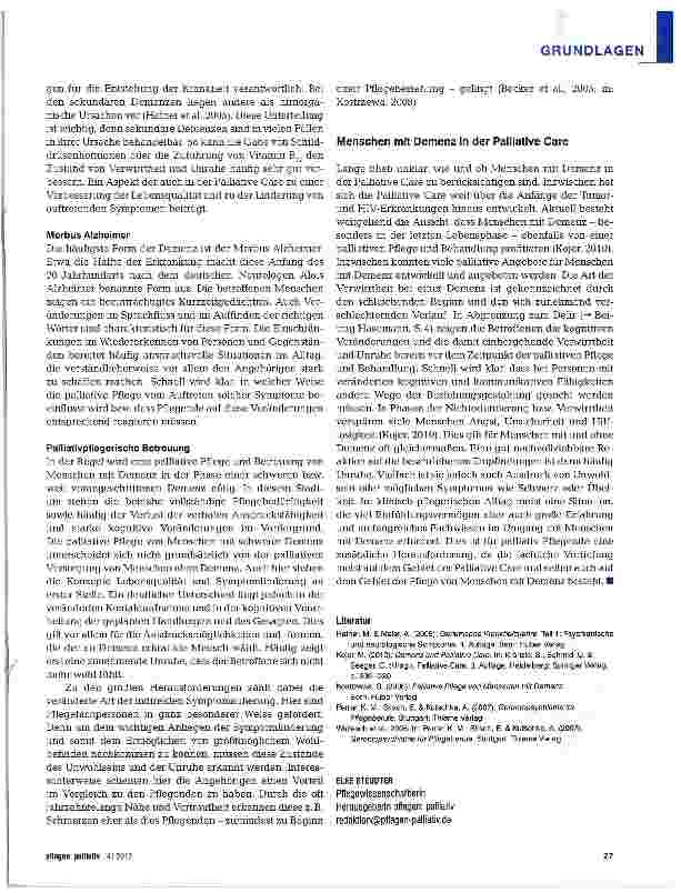 Vorschauseite 3: Besonderheiten von chronischer Verwirrtheit