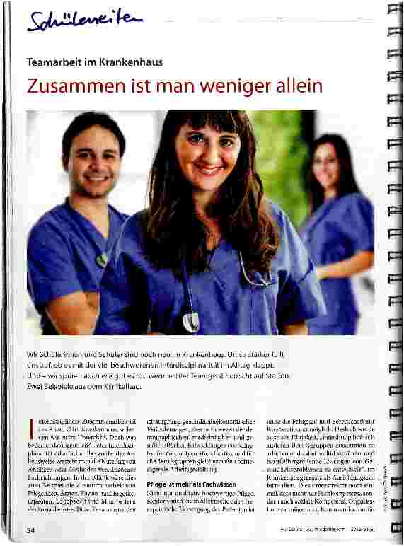 Vorschauseite 1: Zusammen ist man weniger allein