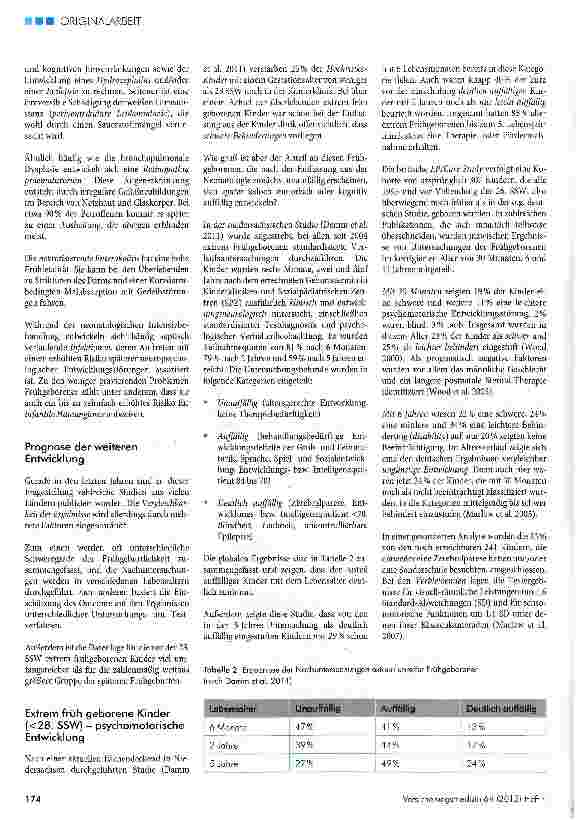 Vorschauseite 3: Risiken bei Zustand nach Frühgeburt