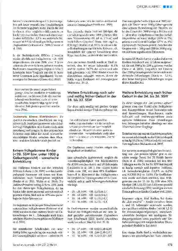 Vorschauseite 4: Risiken bei Zustand nach Frühgeburt