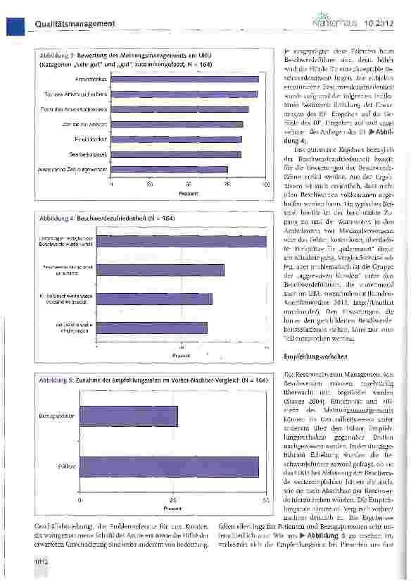 Vorschauseite 3: Evaluation des Beschwerdemanagements am Universitätsklinikum Ulm