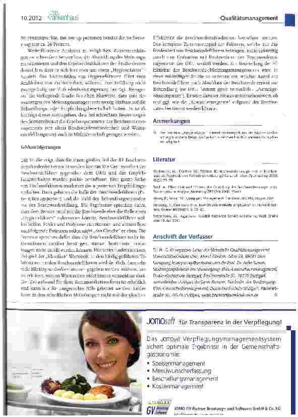 Vorschauseite 4: Evaluation des Beschwerdemanagements am Universitätsklinikum Ulm