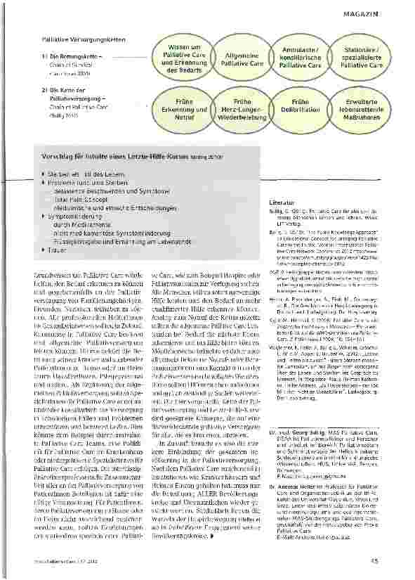 Vorschauseite 2: Palliative-Care-Wissen für alle!
