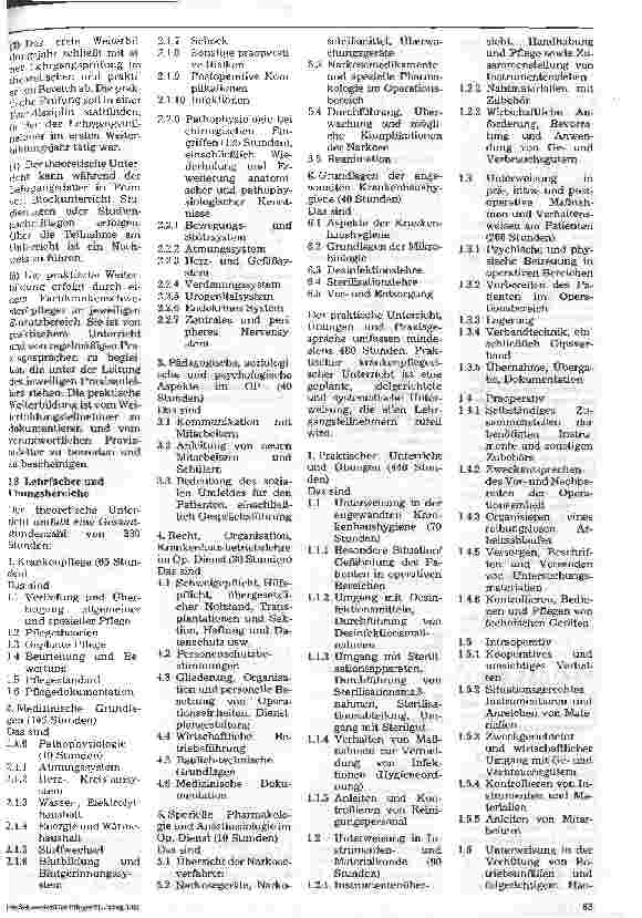 Vorschauseite 3: Ein Vorschlag zur Neufassung der Weiterbildungsordnung für den Operationsdienst