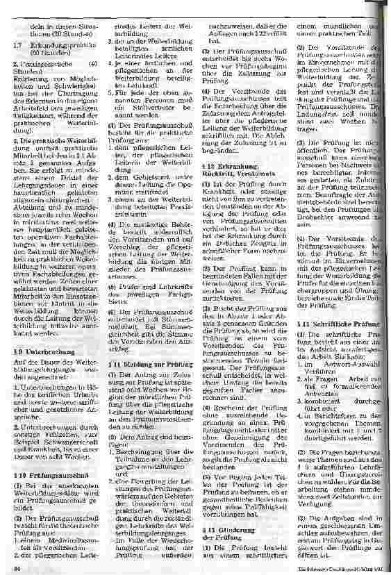 Vorschauseite 4: Ein Vorschlag zur Neufassung der Weiterbildungsordnung für den Operationsdienst