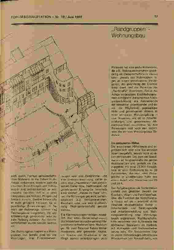 Vorschauseite 4: Randgruppen-Wohnungsbau Ein Gegenkonzept zum Altenheim