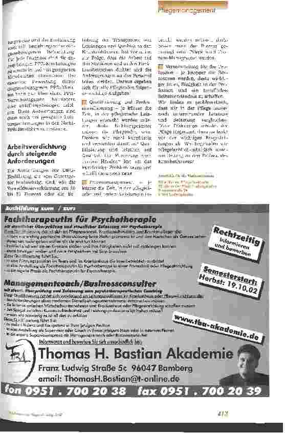 Vorschauseite 2: Die pflegerische Bedeutung der DRG-Einführung - Berechnung von Belastungsziffern? -
