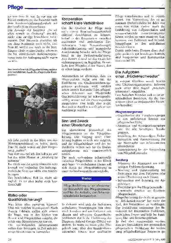 Vorschauseite 2: Wenn der Patient plötzlich vor der Haustür steht ... Akute häusliche Pflege als alltägliche Bescherung?