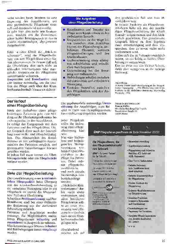 Vorschauseite 3: Wenn der Patient plötzlich vor der Haustür steht ... Akute häusliche Pflege als alltägliche Bescherung?