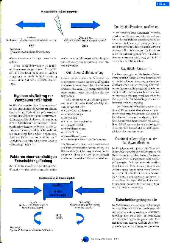 Vorschauseite 2: Entscheidungsfindung anhand eines qualitätsgemanagten Prozesses in der Krankenhaushygiene