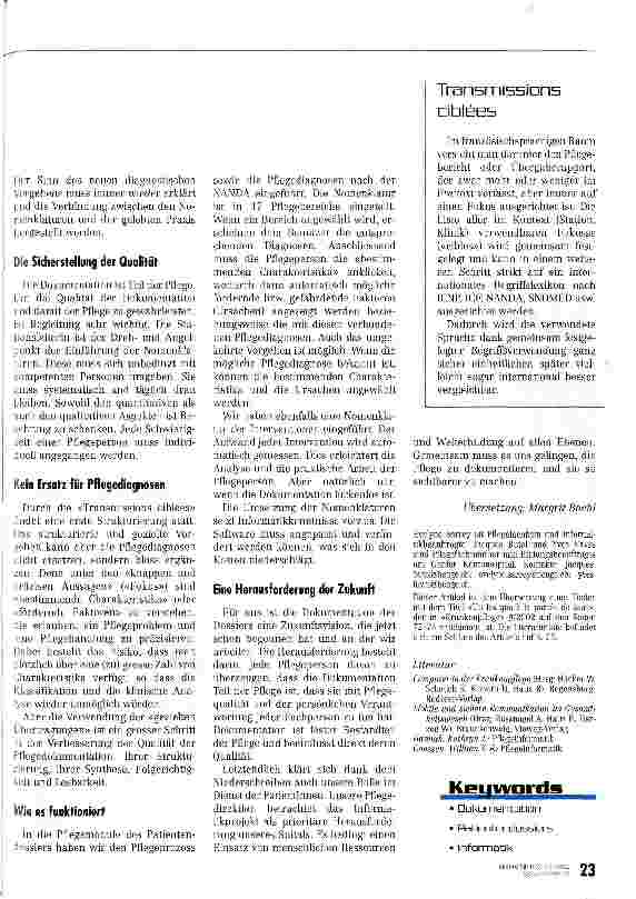 Vorschauseite 4: Die Pflege wird erst sichtbar, wenn wir sie dokumentieren Nomenklatur