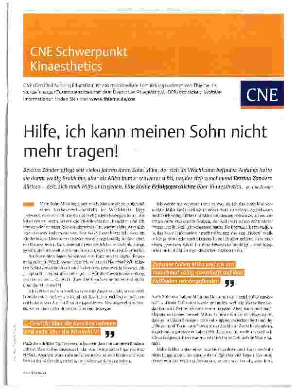 Vorschauseite 1: Hilfe, ich kann meinen Sohn nicht mehr tragen!