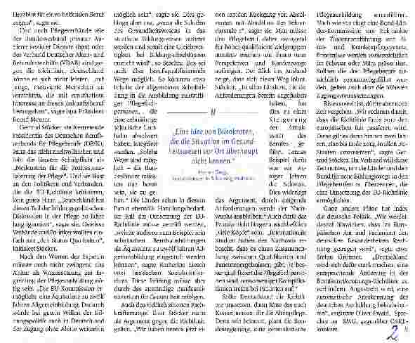 Vorschauseite 2: Lob und Tadel für EU-Vorgabe