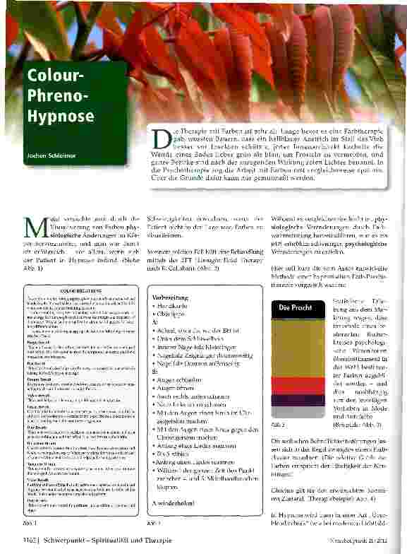 Vorschauseite 1: Colour-Phreno-Hypnose