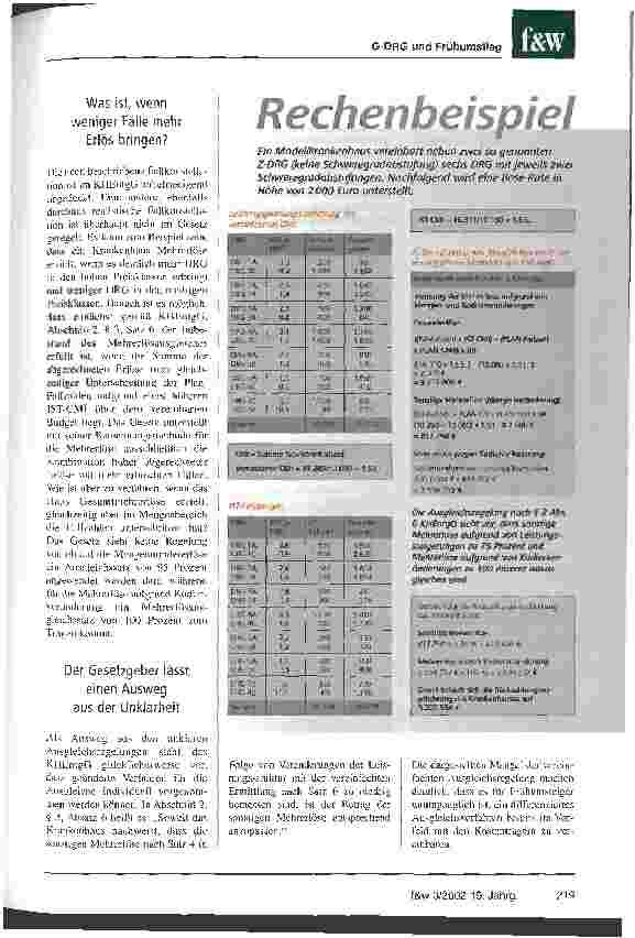 Vorschauseite 6: Trotz Tücken kann der Frühumstieg auf das DRG System gelingen