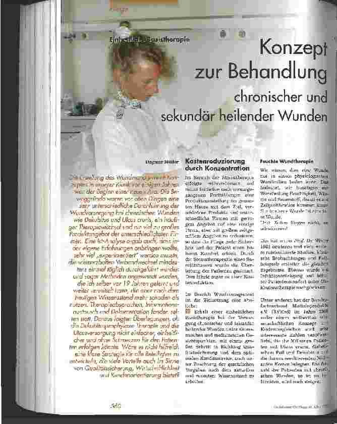 Vorschauseite 1: Konzept zur Behandlung chronischer und sekundär heilender Wunden