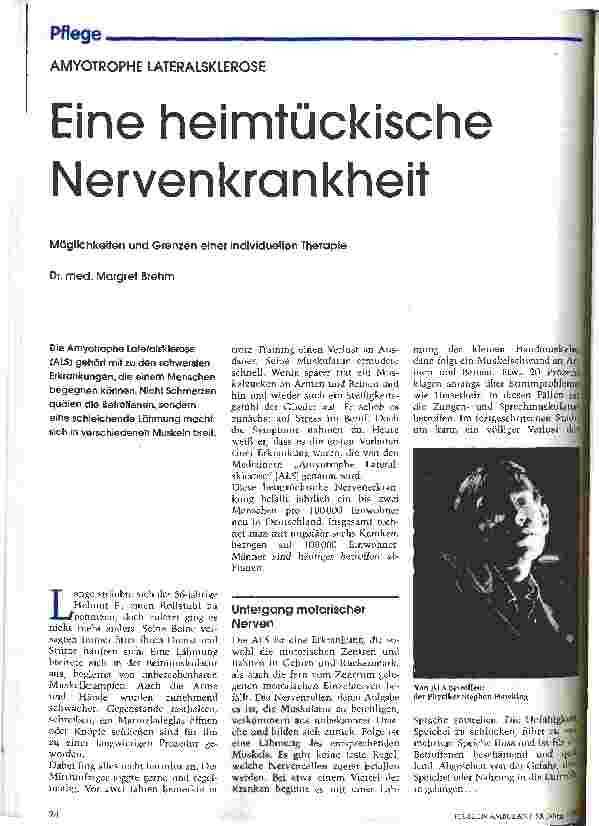 Vorschauseite 1: Eine heimtückische Nervenkrankheit