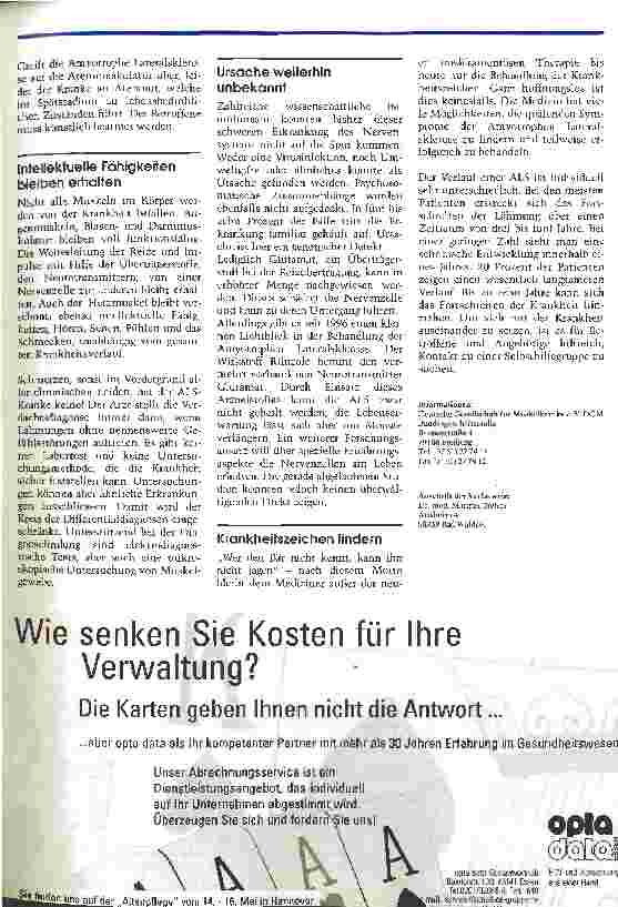 Vorschauseite 2: Eine heimtückische Nervenkrankheit