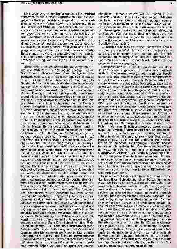 Vorschauseite 2: Möglichkeiten und Grenzen der Sozialpsychiatrie