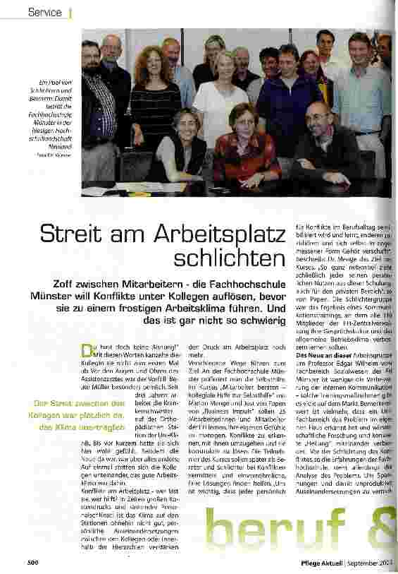 Vorschauseite 1: Streit am Arbeitsplatz schlichten
