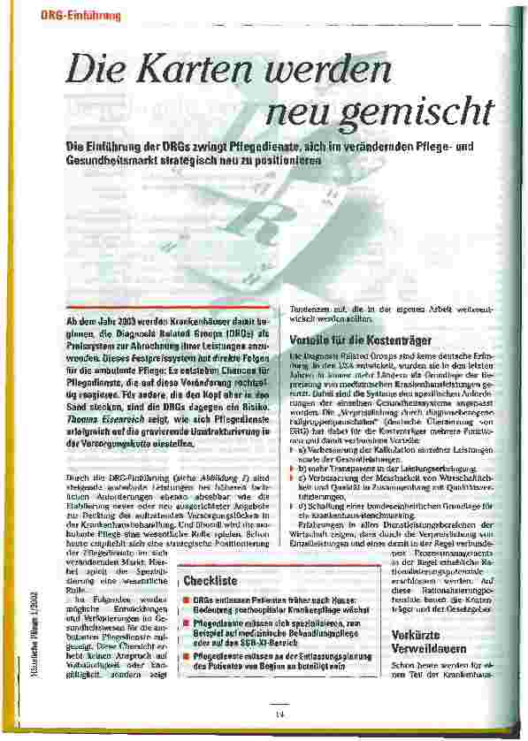 Vorschauseite 1: Die Karten werden neu gemischt