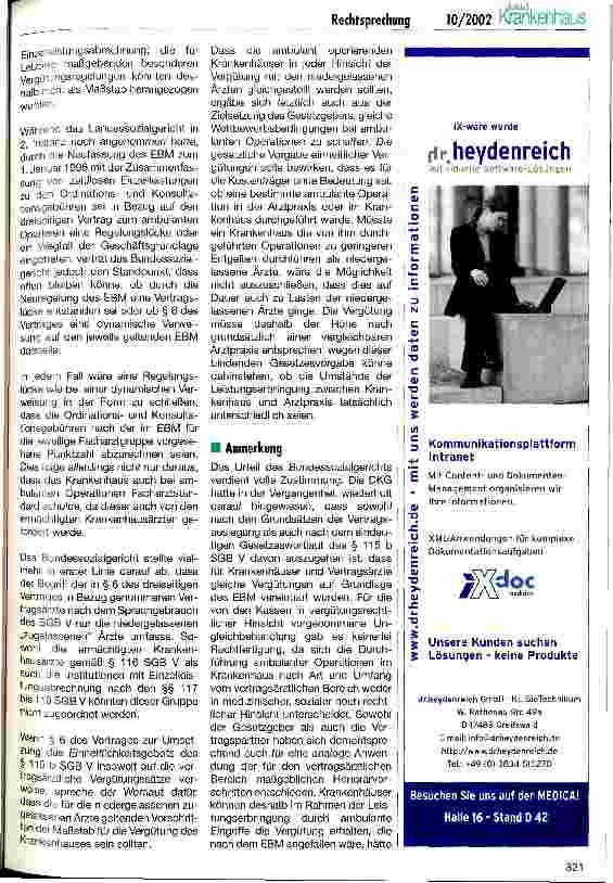 Vorschauseite 2: Ambulantes Operieren - Abrechenbarkeit der Ordinationsund Konsultationsgebühr