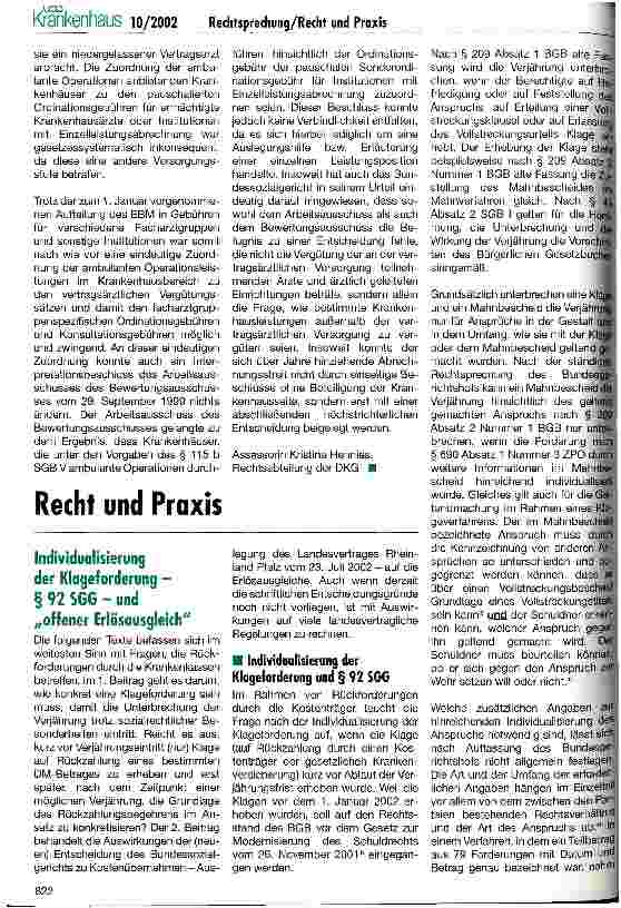 Vorschauseite 3: Ambulantes Operieren - Abrechenbarkeit der Ordinationsund Konsultationsgebühr