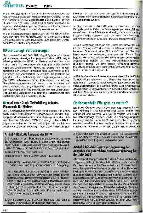 Vorschauseite 2: Das Vorschaltgesetz - ungeschminkte Wahrheiten oder abgekartetes Spiel?