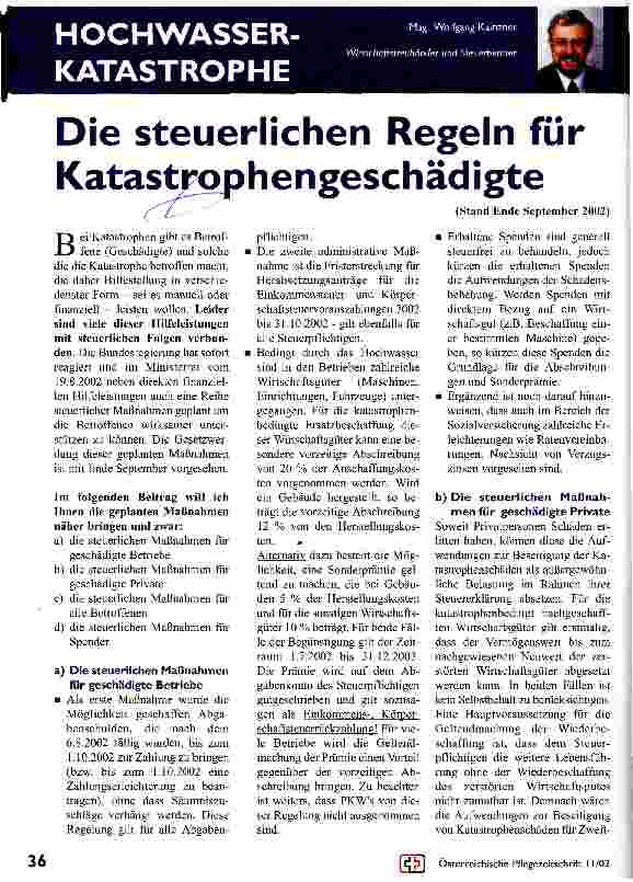 Vorschauseite 1: Die steuerlichen Regeln für Katastrophengeschädigte