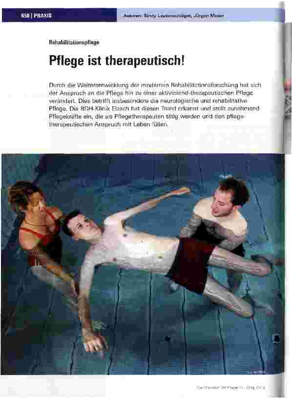 Vorschauseite 1: RehabilitationspflegePflege ist therapeutisch!